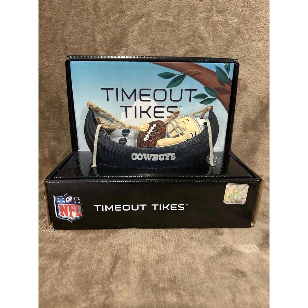 Dallas Cowboys NFL Timeout Tikes Garden Statuary, New In Box